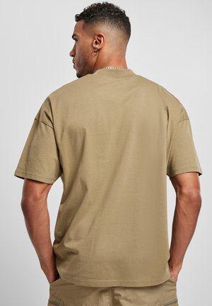 Urban Classics OVERSIZED MOCK NECK - T-shirts - khaki