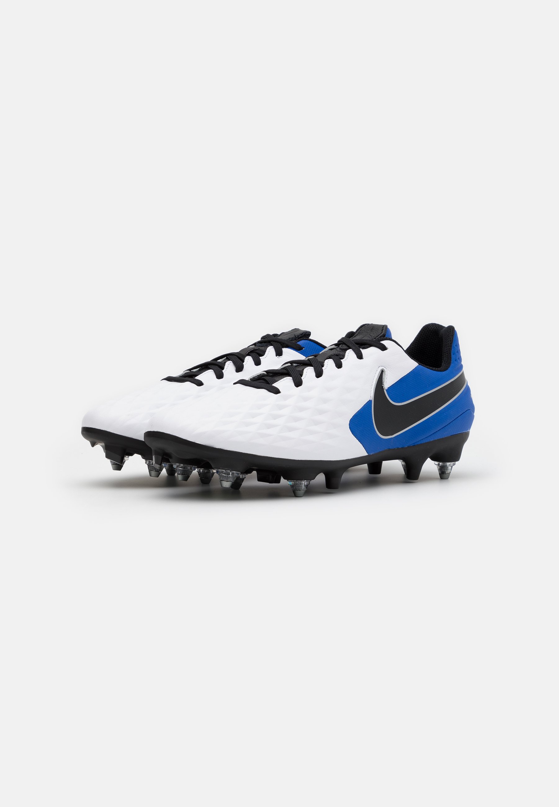 TIEMPO LEGEND 8 ACADEMY SG PRO AC Fotbolsskor skruvdobbar whiteblackhyper royalmetallic silver TIEMPO LEGEND 8 ACADEMY SG PRO AC Fotbolsskor skruvdobbar whiteblackhyper royalmetallic silver