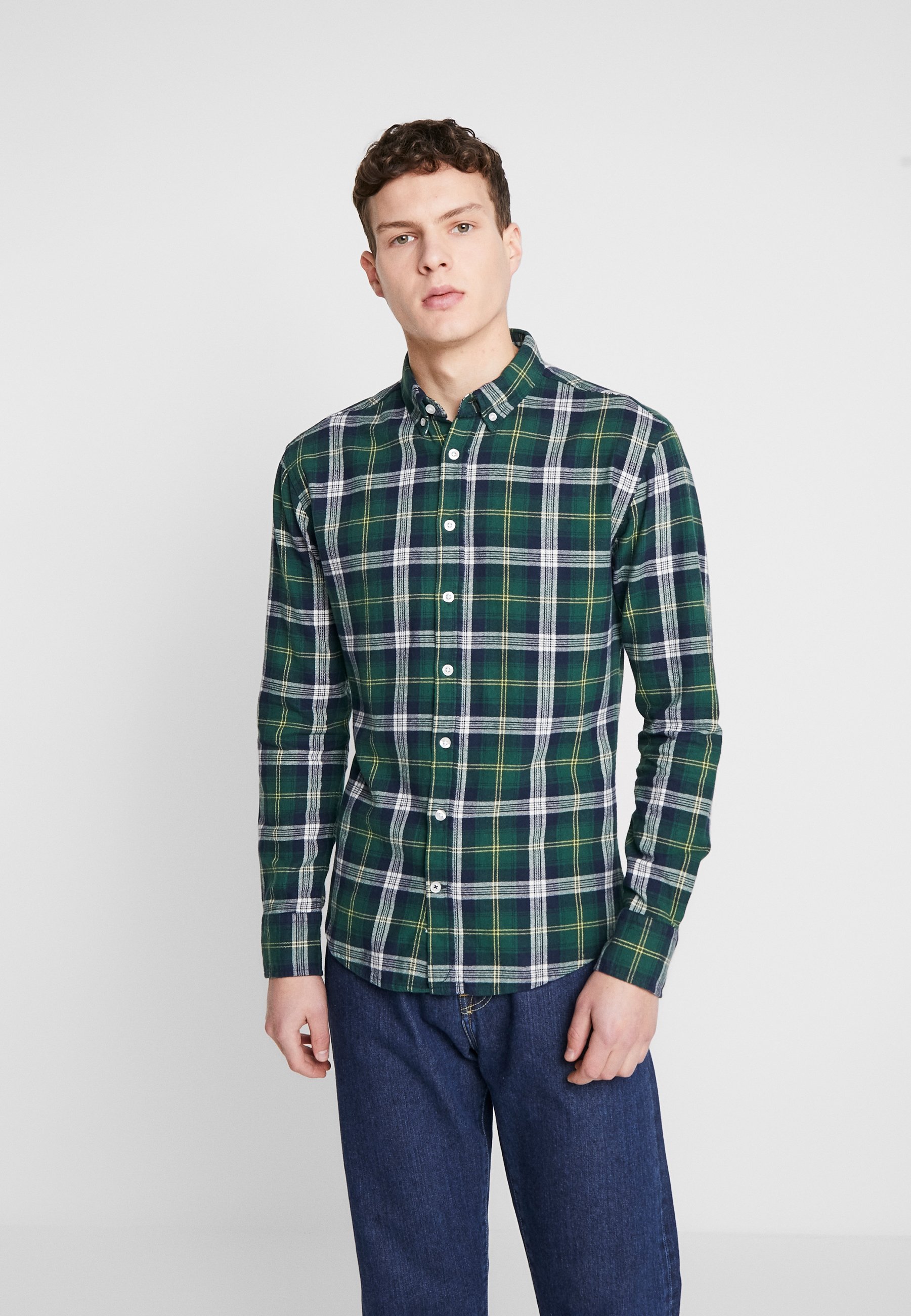 Denim Project FANNEL SHIRT Skjorte green Zalando.no Denim Project FANNEL SHIRT Skjorte yellow Zalando.no