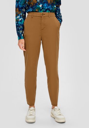 CIGARETTE MIT TAPERED LEG - Pantalones chinos - sandstein