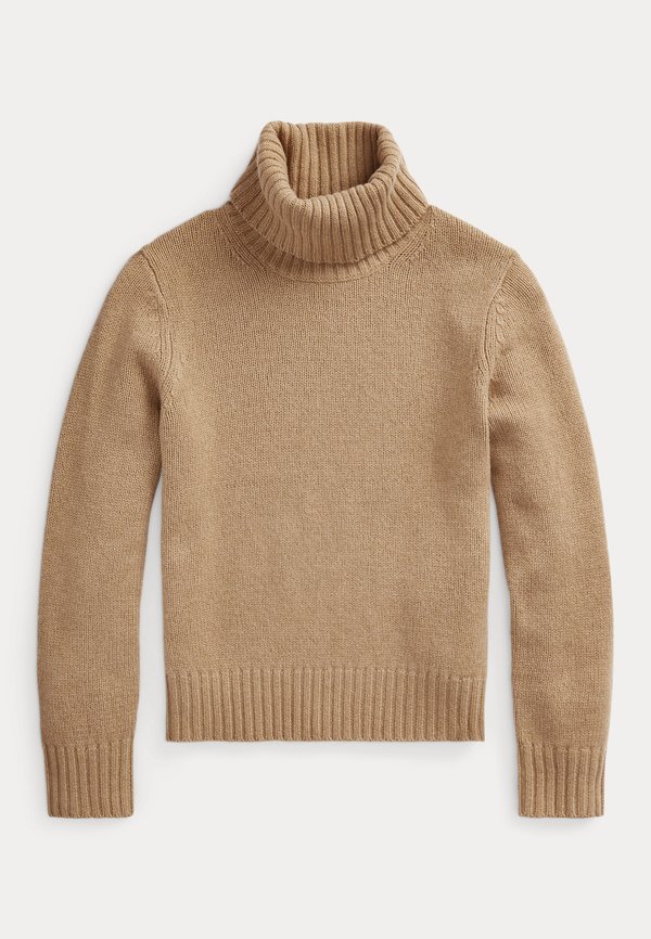 WOOL ROLLNECK JUMPER - Jumper - collection camel melange3