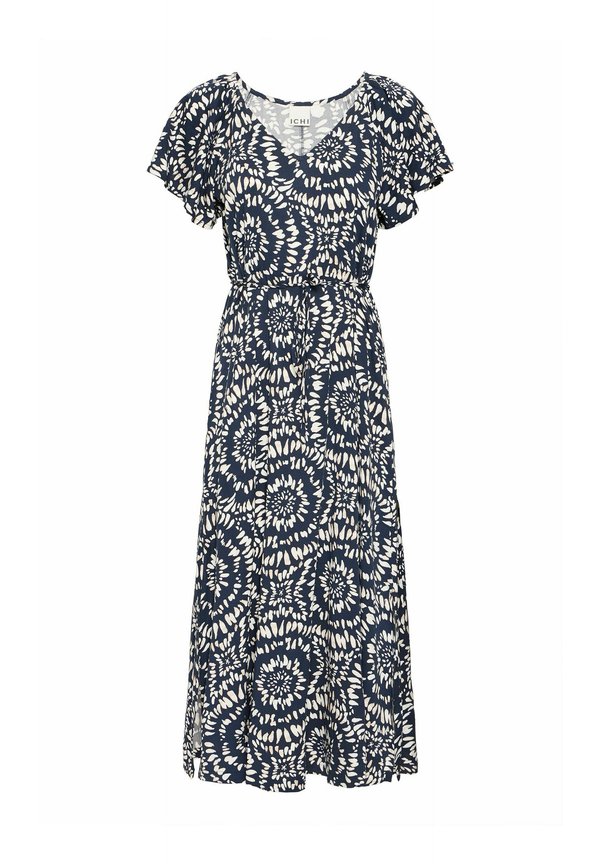 IHAYA - Day dress - total eclipse ikat circle2