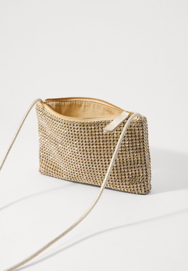 YASMINE FLAT CLUTCH - Cross body bag - gold2