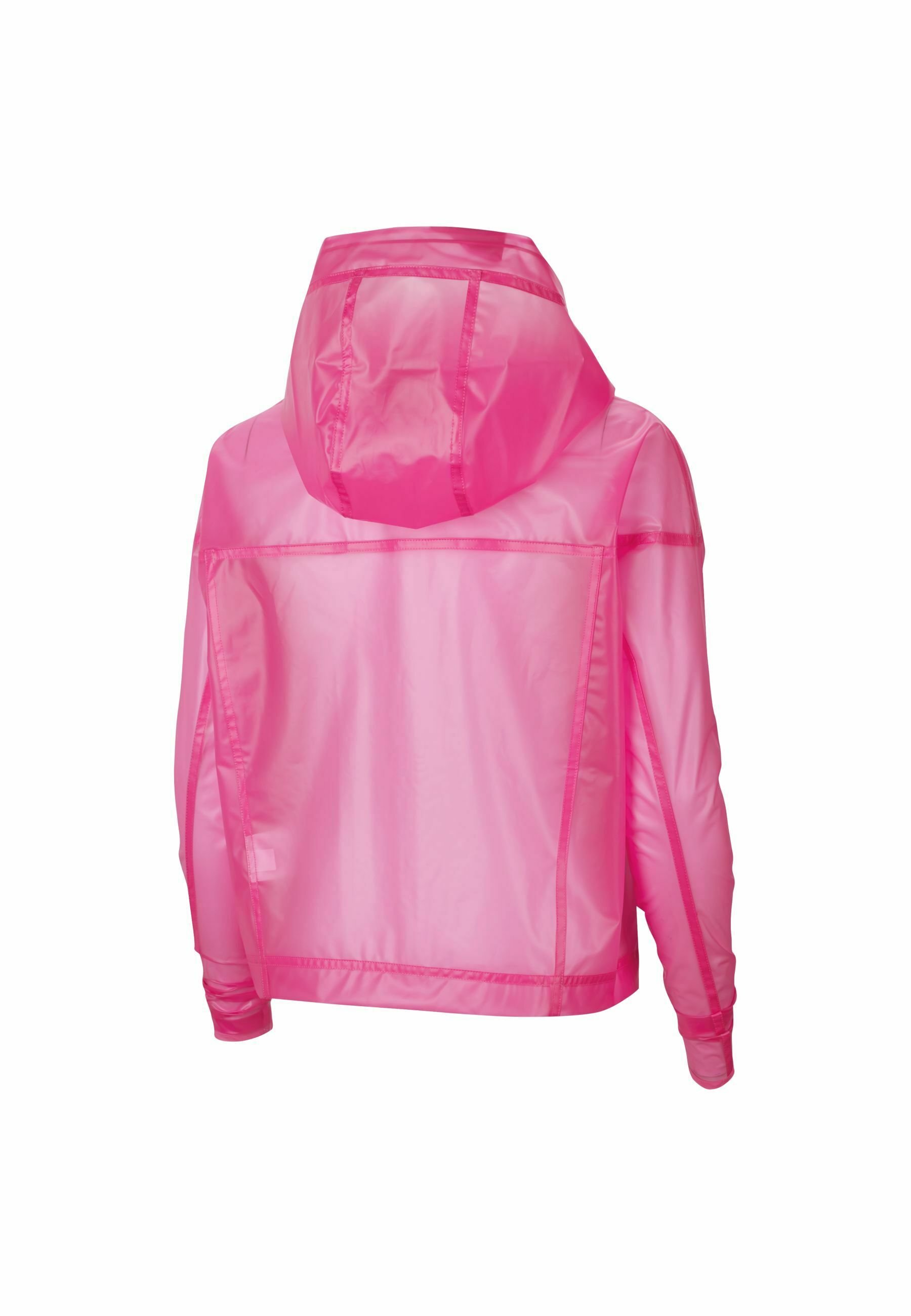 transparent pink jacket