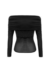 OW Collection OFF SHOULDER RHINESTONE - Camicetta - black