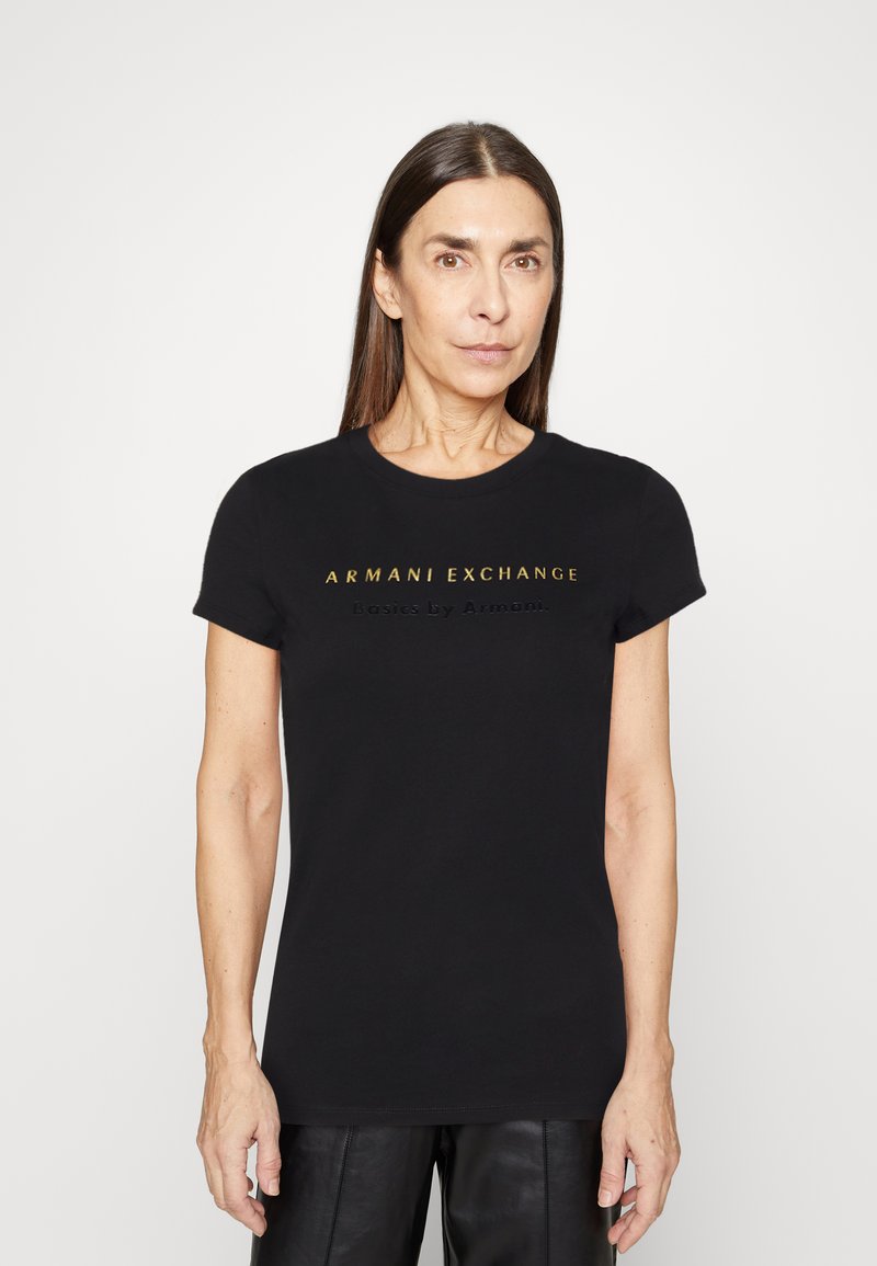 Armani Exchange Tshirt imprimé black/noir ZALANDO.FR