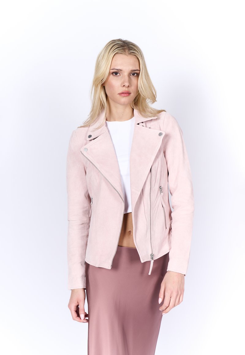 Gipsy Lederjacke Lederjacke Rose Pink Gipsy Lederjacke Rosa Damen