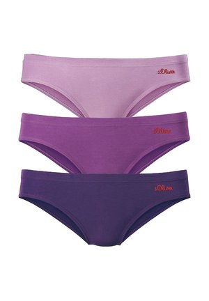 3 PACK - Bikini bottoms - beere-lila