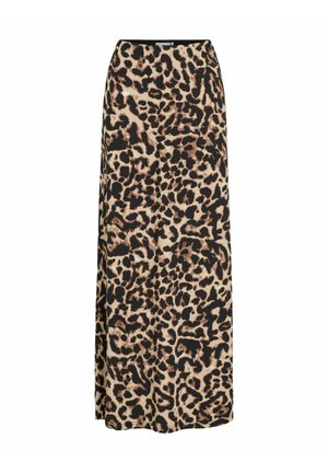 VILA LEOA HIGH WAIST - Maxi sukně - black
