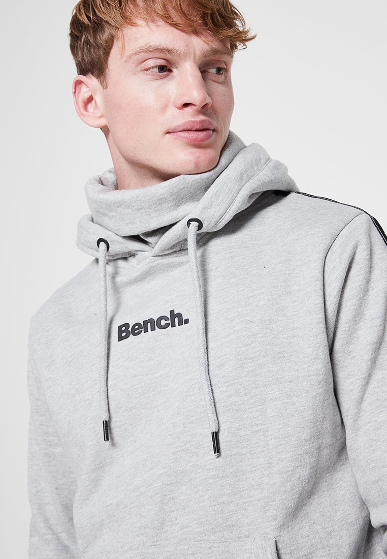 Bench BN-GUTHRY OH SNOOD NECK SWEAT WITH BRANDED TAPE TO SLEEVES -  Sweatshirt - grey marl/light grey - Zalando.de