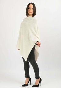 Dalle Piane Cashmere PONCHO - Pončo - bianco