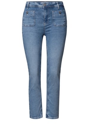 Street One, STRAIGHT LEG JEANS MIT AUFGESETZTEN TASCHEN - Jean slim - medium blue random wash