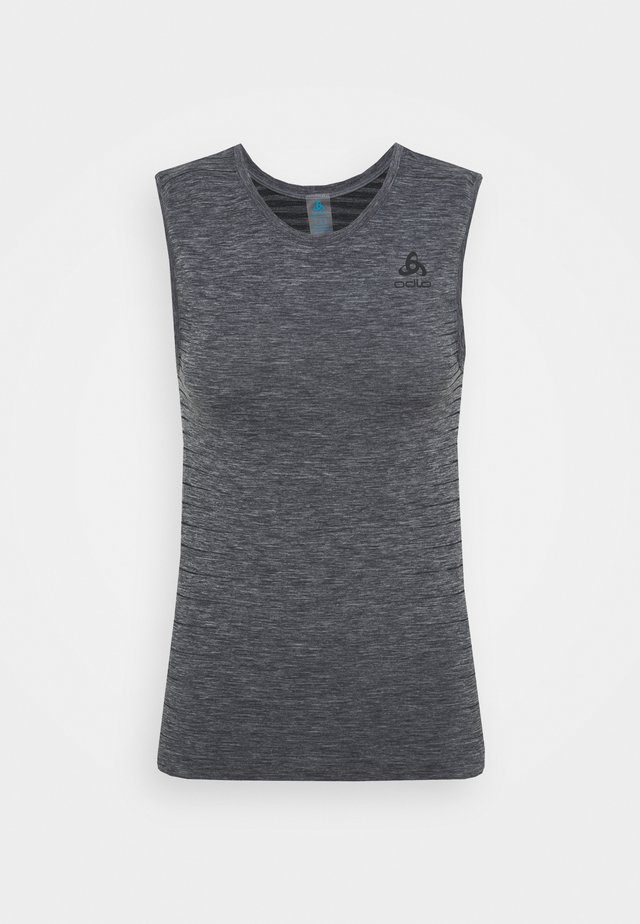 PERFORMANCE LIGHT CREW NECK SINGLET - Top - grey melange