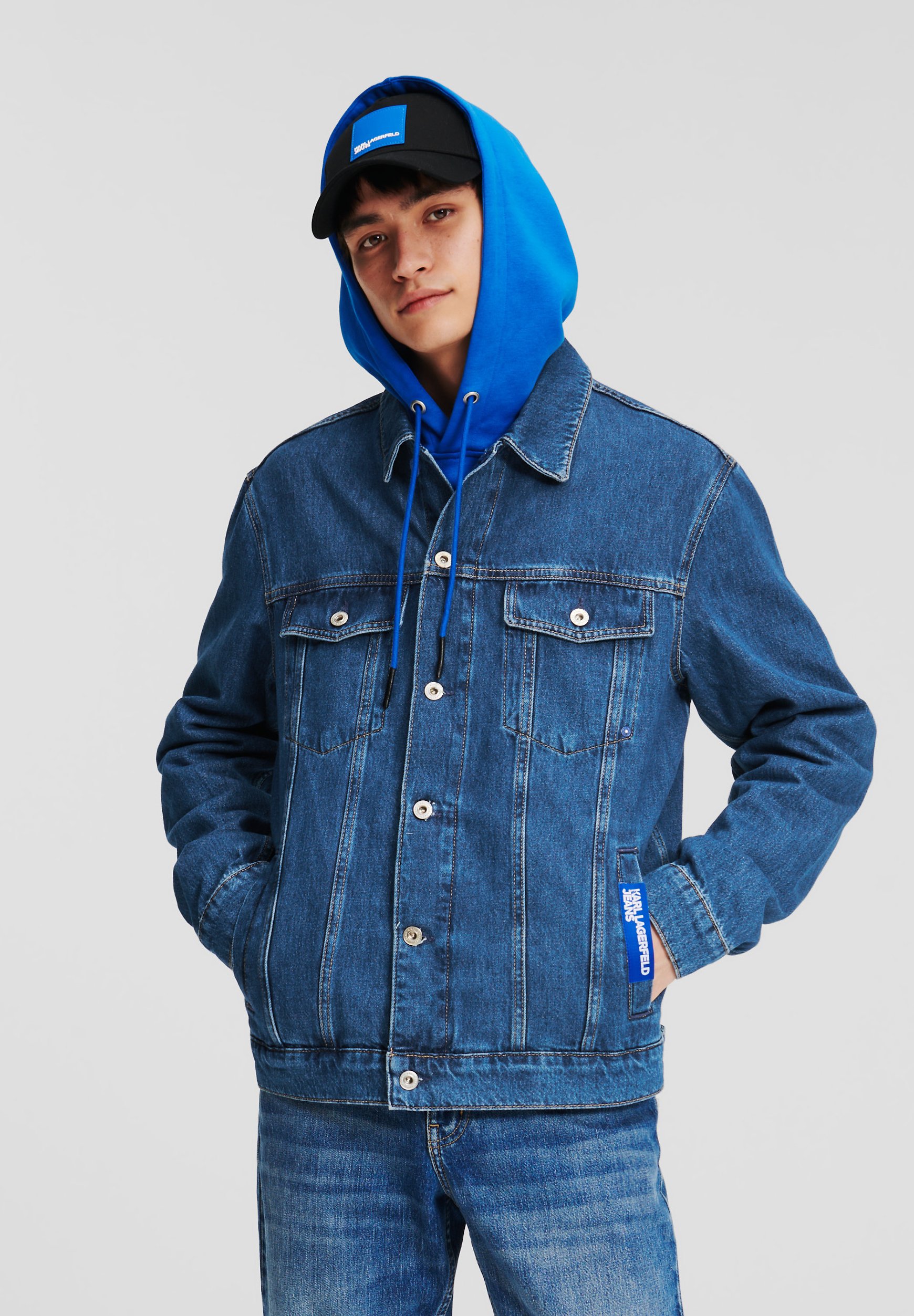 Karl Kani OGDENIM TRUCKER - Jeansjacke - light dirty blue