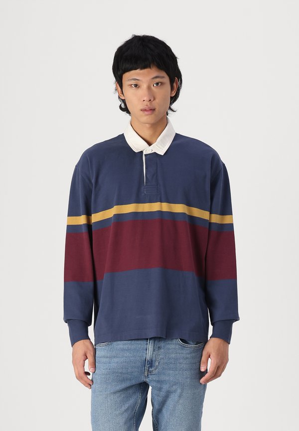 Long-Sleeve Rugby Polo - Long sleeved top - mood indigo/port royale