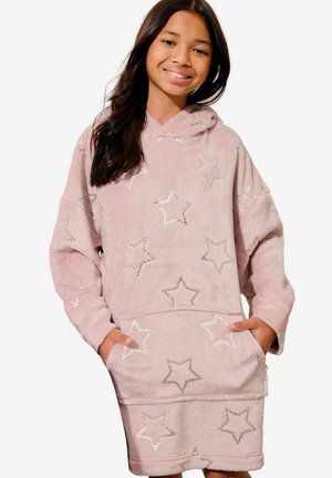 REGULAR FIT - SOFT TOUCH HOODED - Hommikumantel - pink