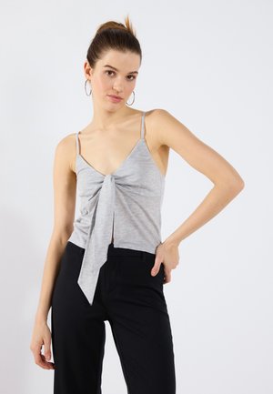 Top - light grey melange