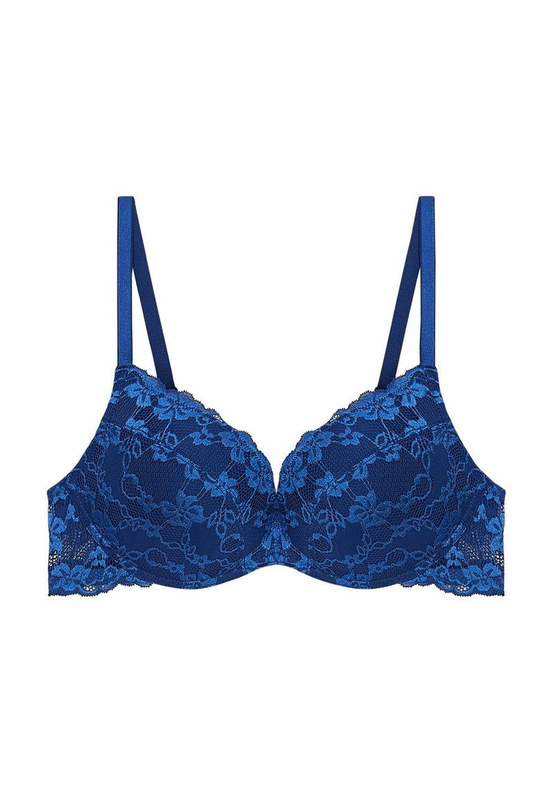 Reggiseno con ferretto blu marino Essential Elegance Embroidery