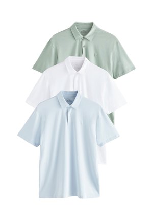 THREE PACK - Polokošeľa - blue green white