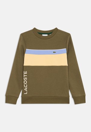 COLORBLOCK CREW - Športni pulover - olive