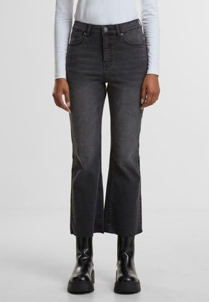 Flared-farkut - black washed