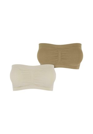 Urban Classics PADS BANDEAU 2-PACK - Stroppeløs-BH - softseagrass khaki