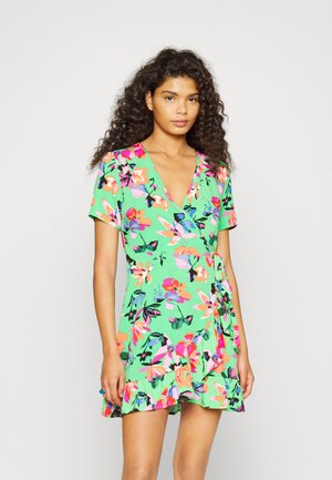 ONLNOVA LIFE MARLIE WRAP DRESS - Kjole - island green