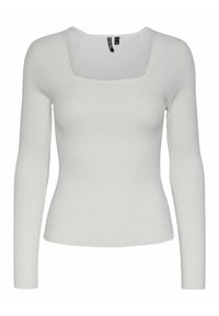 PCKALU SQUARE NECK - Vesta - cloud dancer