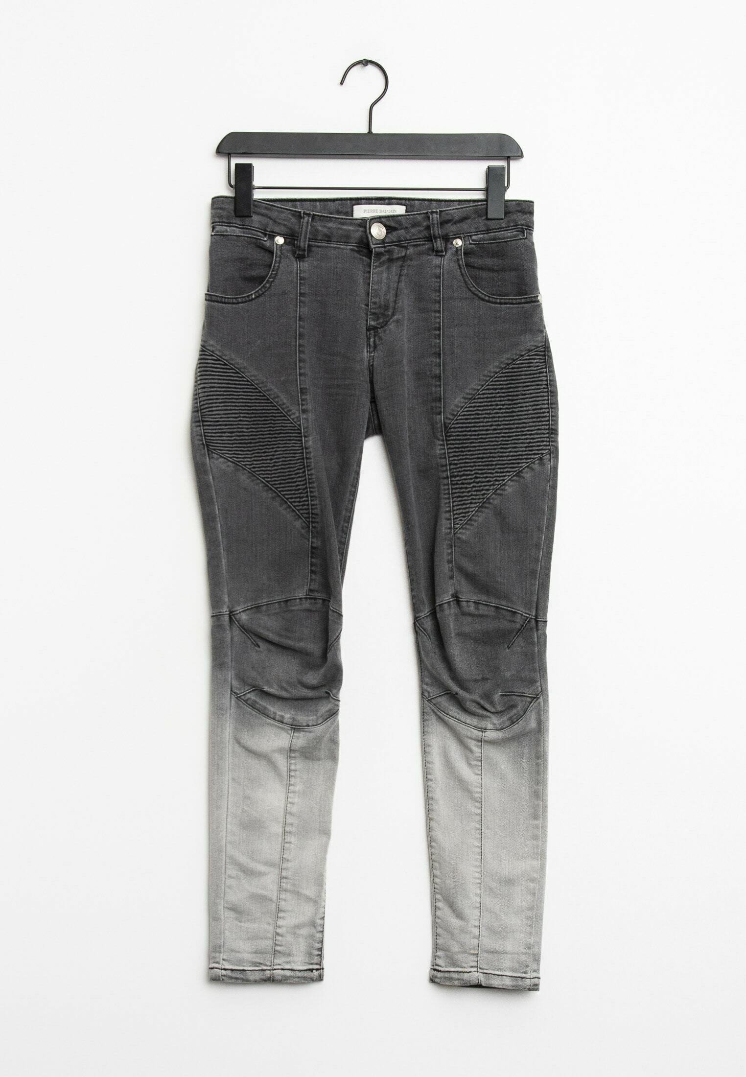 grey balmain jeans