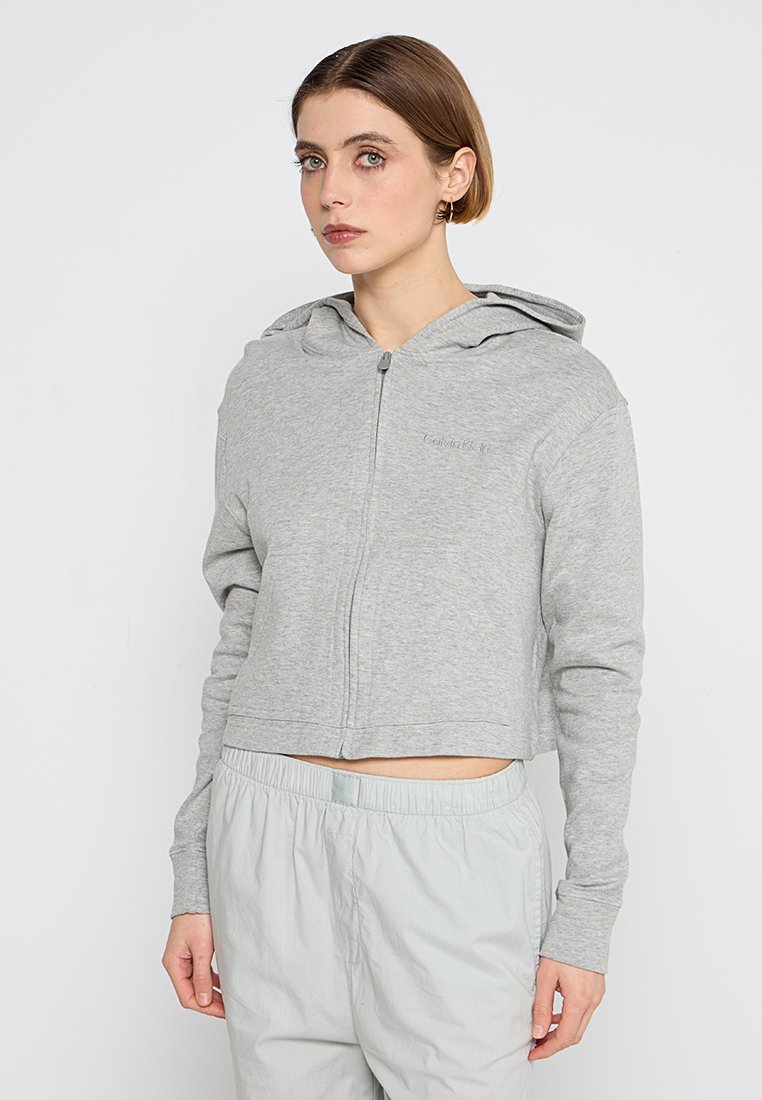 Calvin Klein Underwear Sweater met rits lichtgrijs Calvin Klein Underwear Sweater met rits lichtgrijs