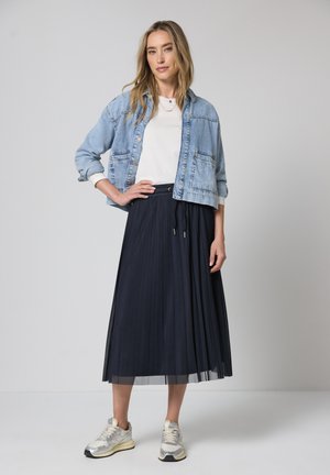 Street One MIDI - Faltenrock - shadowed navy