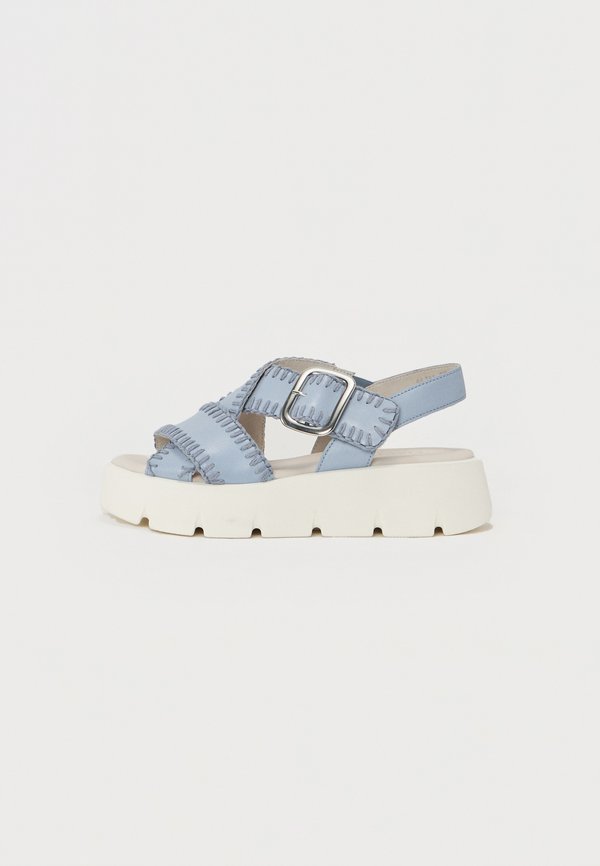 Ankle cuff sandals - sky