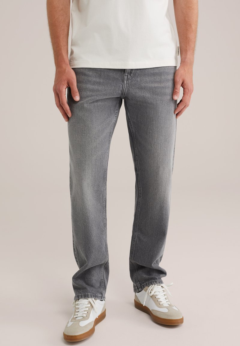WE Fashion BLUE RIDGE - Tiesaus kirpimo džinsai - grey