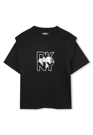 MET KORTE MOUWEN - T-shirt imprimé - black