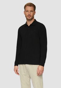 s.Oliver MIT LOGO - Poloshirt - schwarz