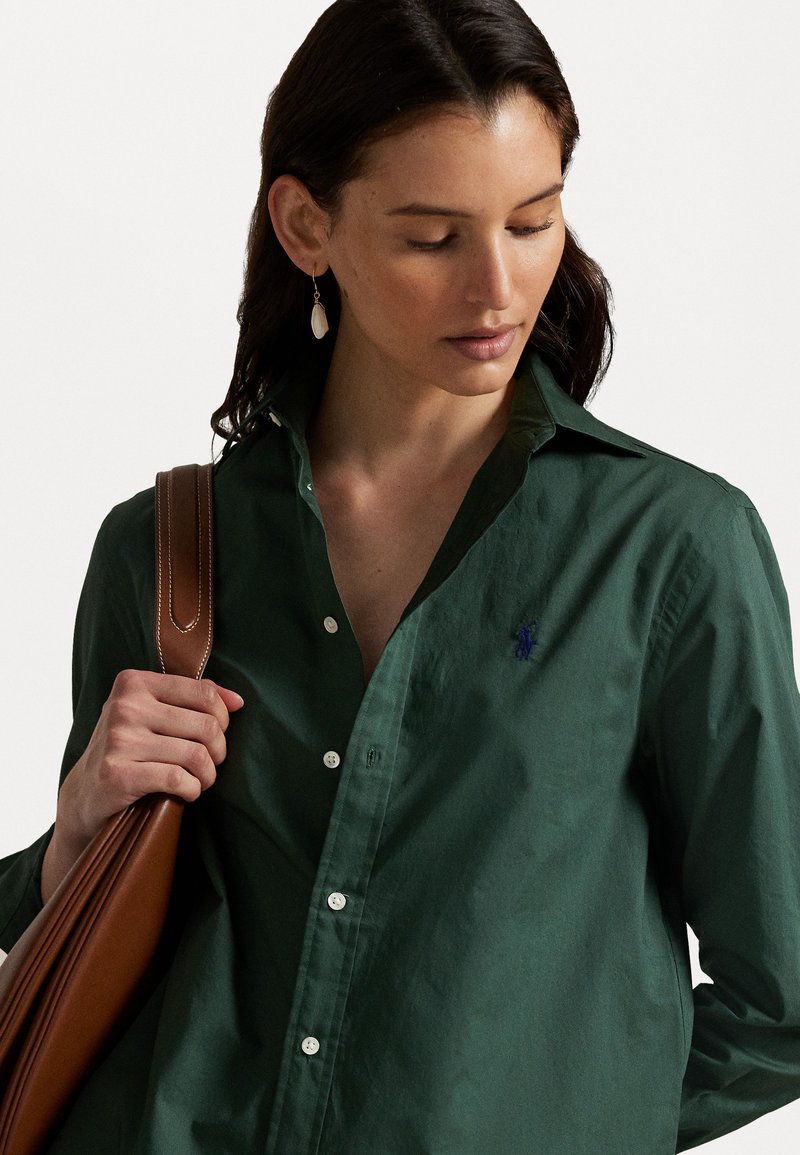 green emerald velvet dress Polo Ralph Lauren Classic Fit Long Sleeve Button-Down Shirt in Dark Gr –  Offracks main image 1