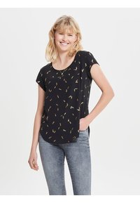 ONLY ONLVIC AOP  - Print T-shirt - black