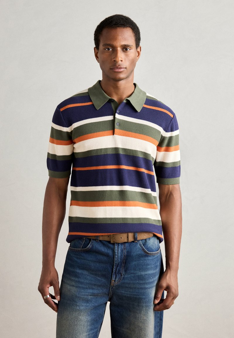 Scotch & Soda STRIPED REGULAR FIT - Polo shirt - peacoat