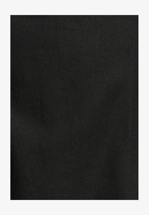 Tissu noir texturé avec une finition lisse, présentant une apparence mate uniforme sans motifs visibles ni accents en métal.