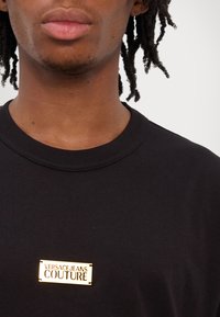 Versace Jeans Couture LOGO PLACKET - Basic póló - black