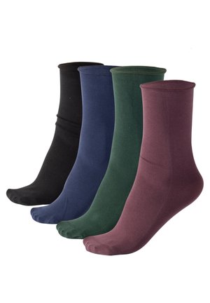 WITHOUT ELASTIC TOP - Calze - mix port wine forest green navy black