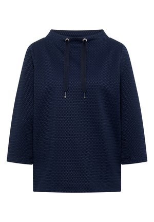 Cecil, 3/4-ARM SHIRT MIT FUNNEL NECK UND STRUKTUR - Longsleeve - urban dark blue