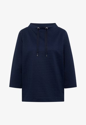 Cecil, 3/4-ARM SHIRT MIT FUNNEL NECK UND STRUKTUR - Langærmet T-shirt - urban dark blue