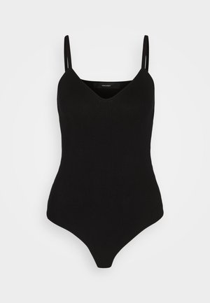 Vero Moda VMWILLOW V NECK BODYSTOCKING - Topper - black
