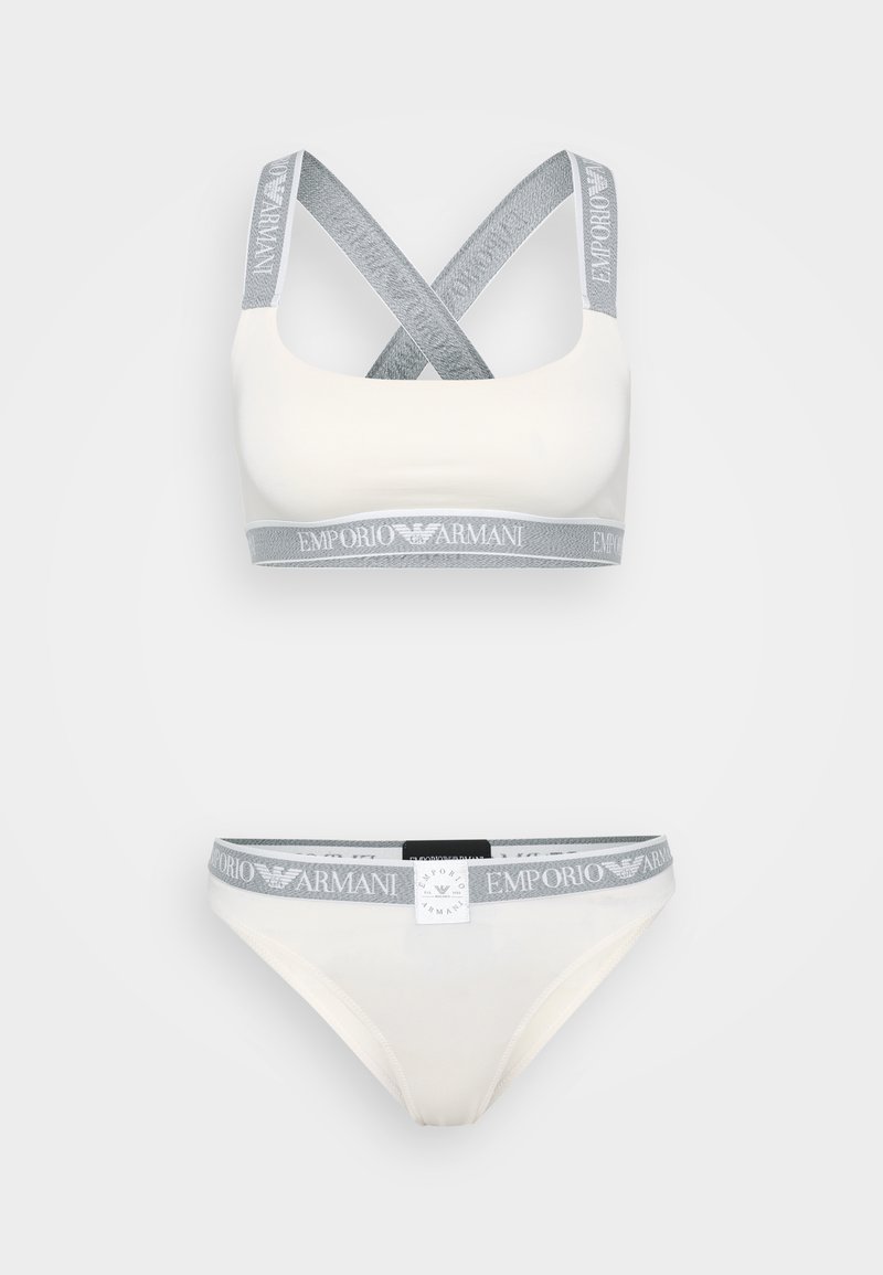 Emporio Armani BRALETTE BRAZILIAN - Conjunto de ropa interior - ivory ...