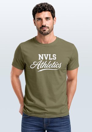 Neverless, Print T-shirt - army