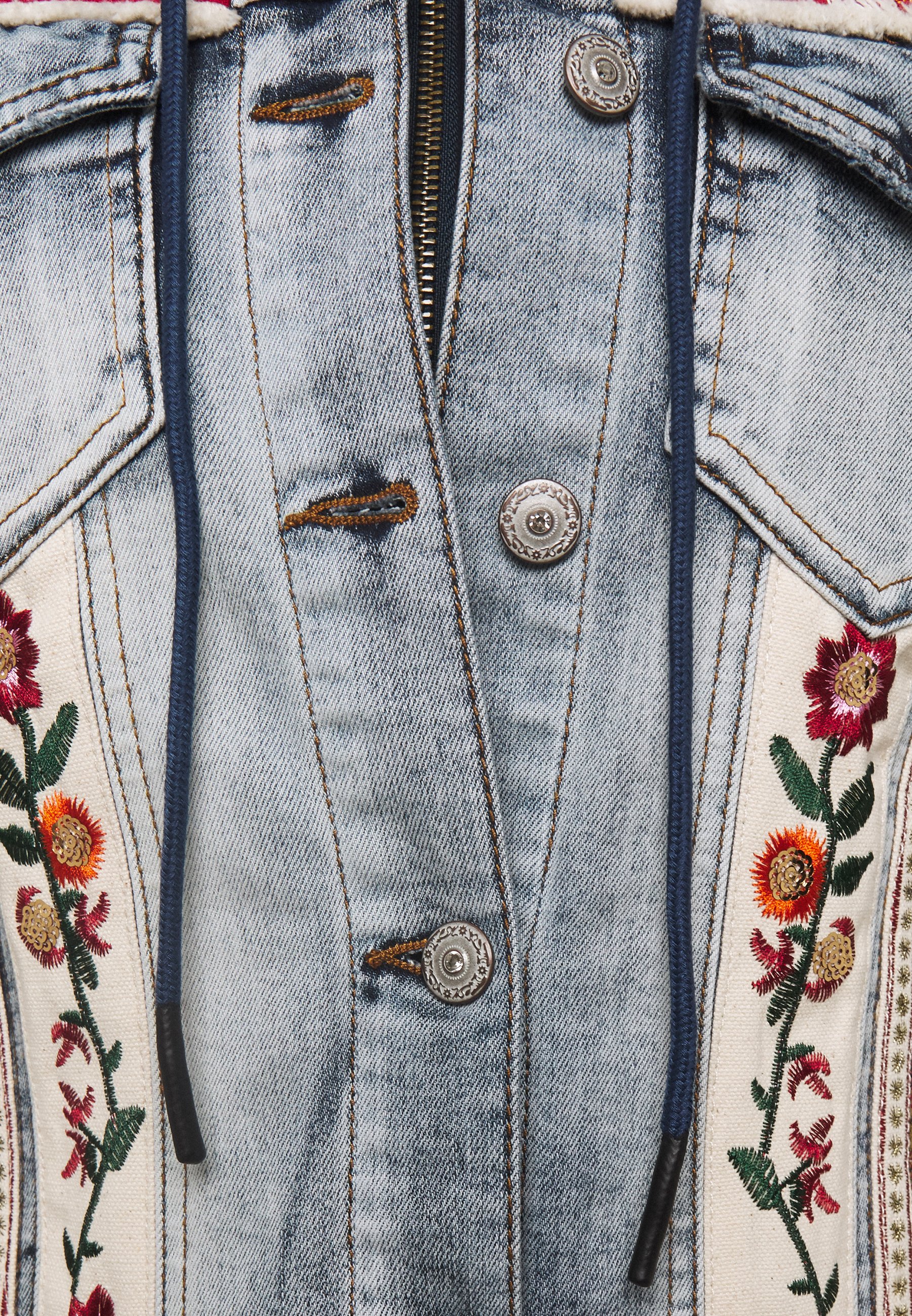 jeans jacke liberte mit blumen jeans jacke liberte mit blumen