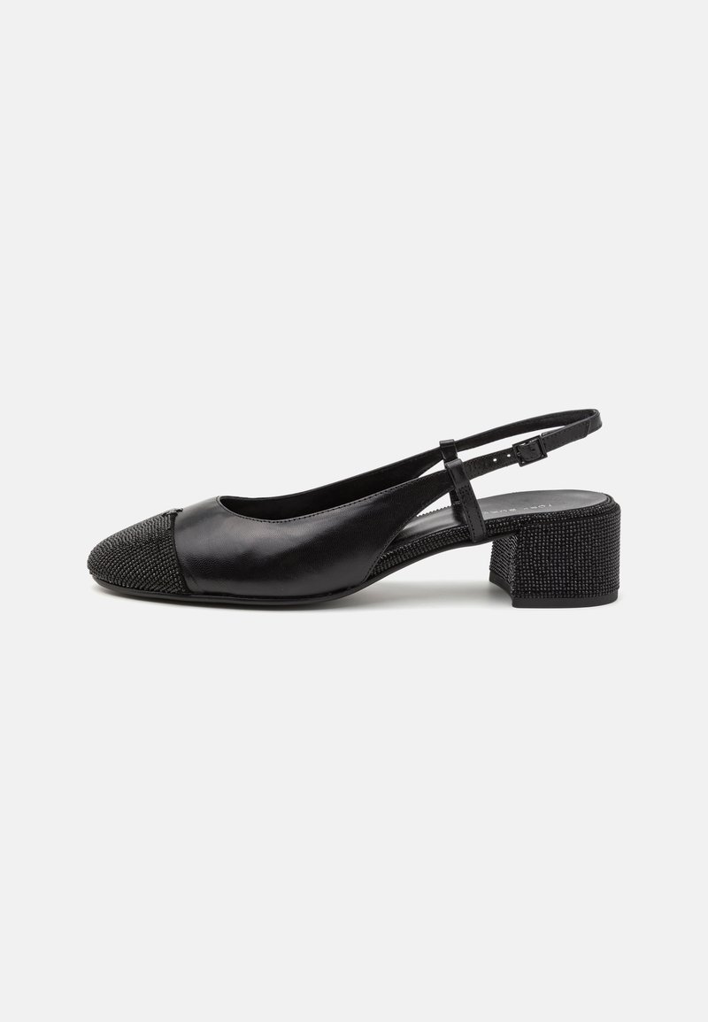 Tory Burch - CAP-TOE PAVE SLINGBACK - Pumps - perfect black, Forstør