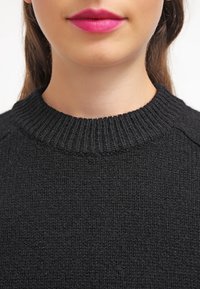 WOOD WOOD Stickad klänning - black