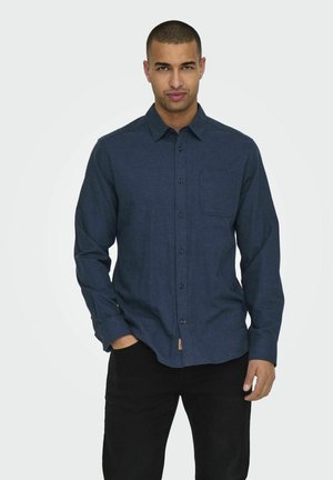 NORMAL GESCHNITTEN KRAGEN - Shirt - navy blazer